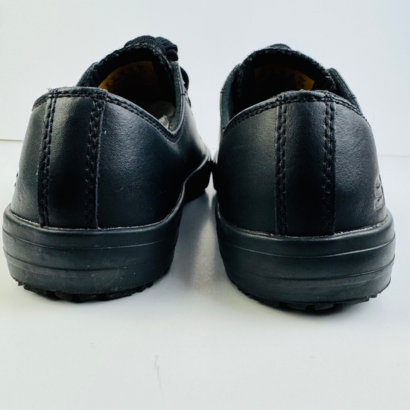 Skechers Gibson Harwood Lace Up Slip Resistant Black Work Shoes Women's Size 8 - Picture 5 of 9